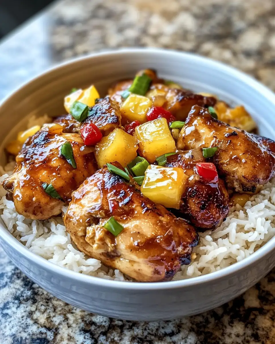 Final dish - Savor Paradise at Home with Tropical Hawaiian Crock-Pot Chicken