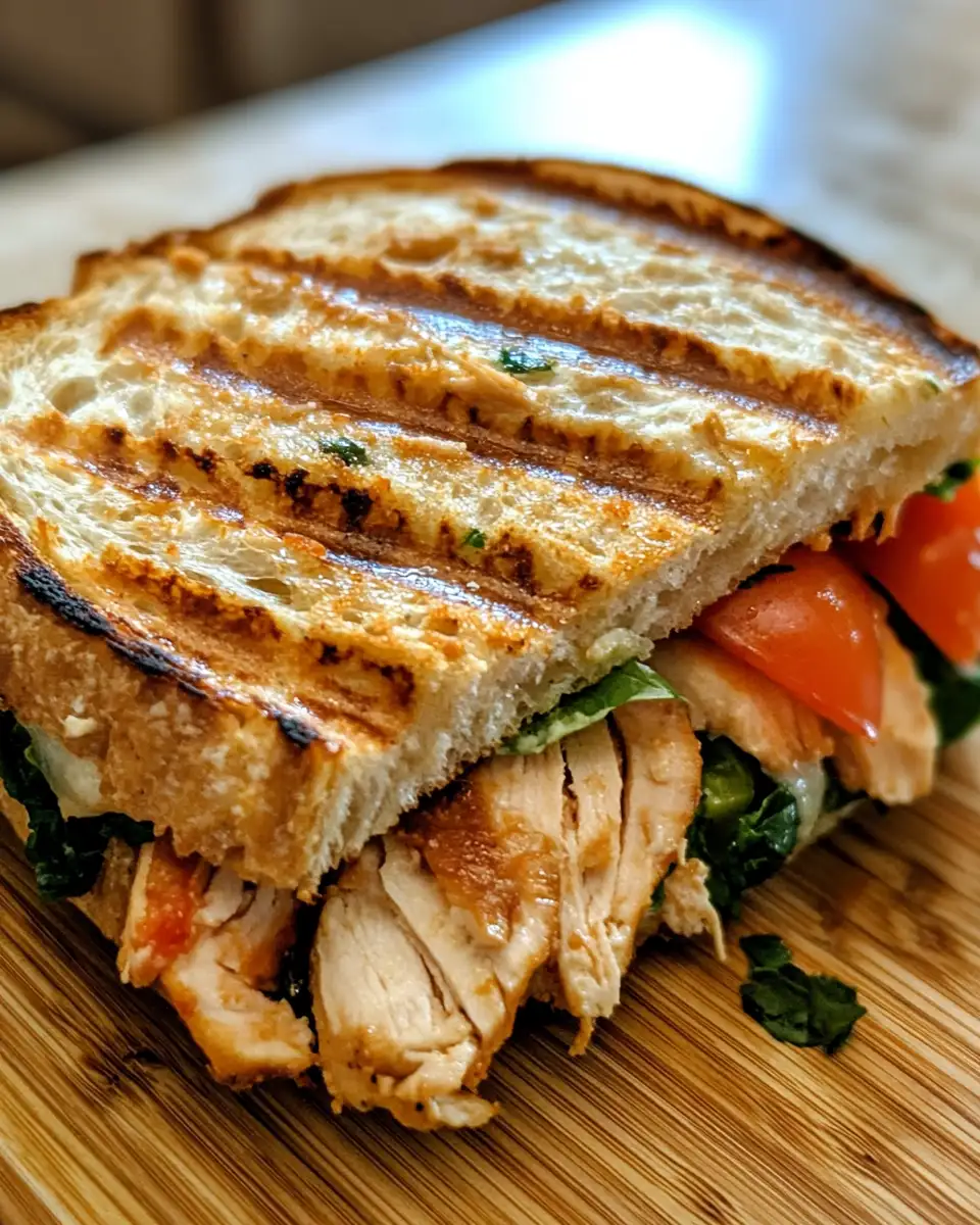 Final dish - Savor the Flavor: The Ultimate Italian Chicken Panini Delight