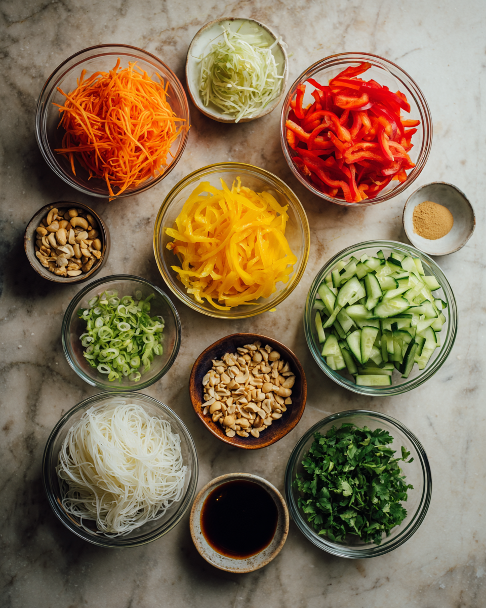 Ingredients for Quick and Delicious: Whip Up a 15-Minute Thai Noodle Salad