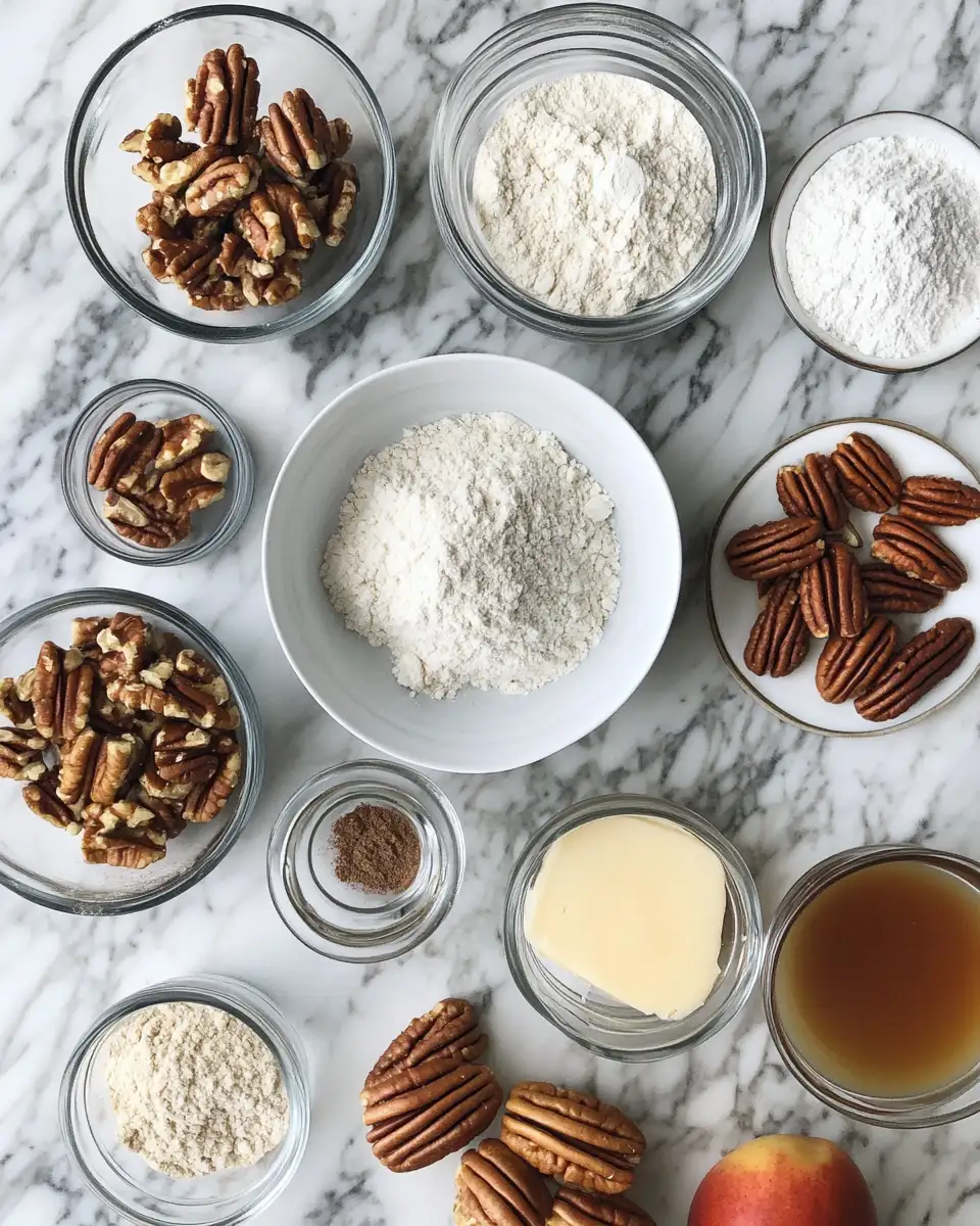 Ingredients for Irresistibly Delicious: Apple Pecan Cake With Caramel Glaze Delight