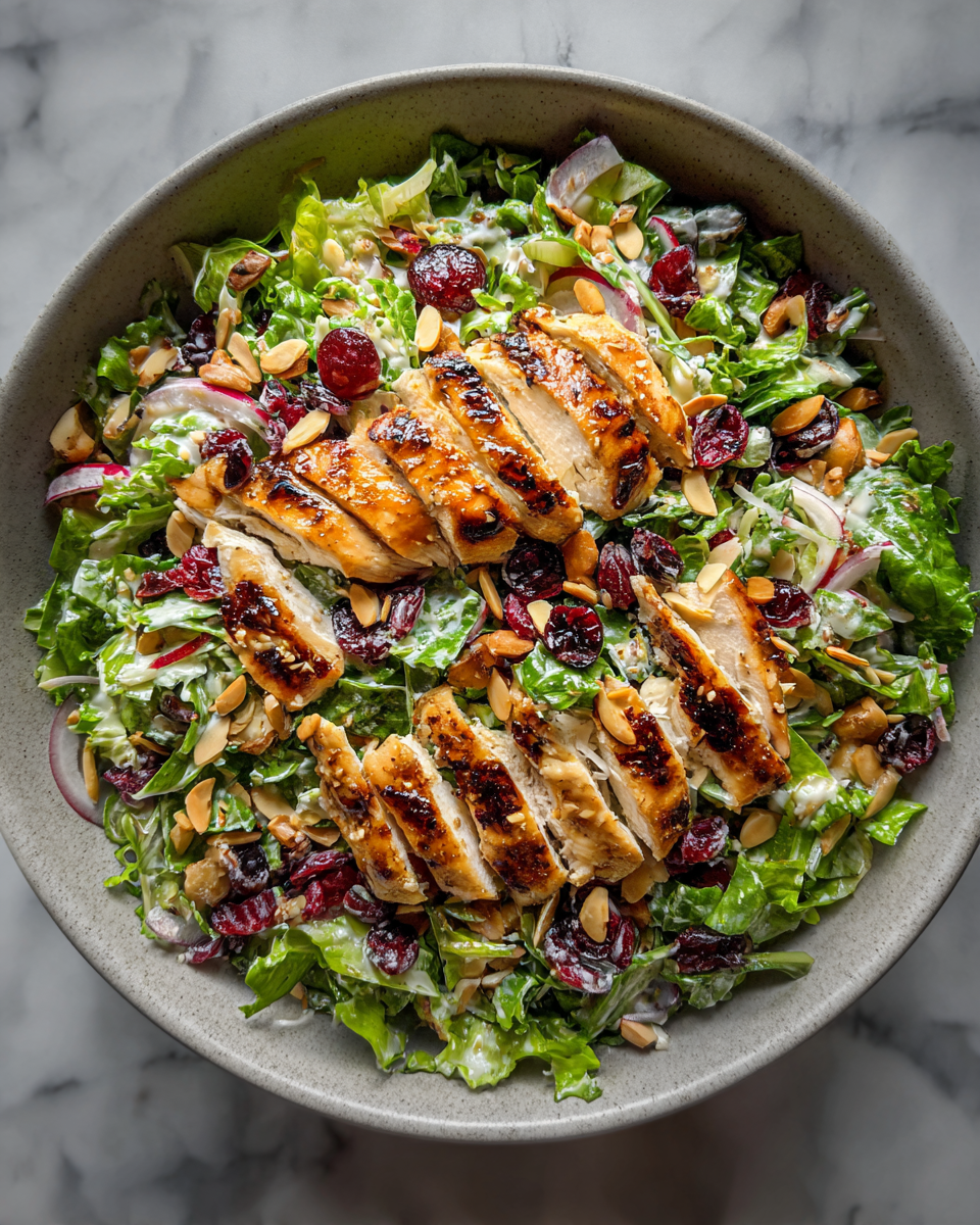 Final dish - Fresh and Flavorful Asian Chicken Cranberry Salad Recipe