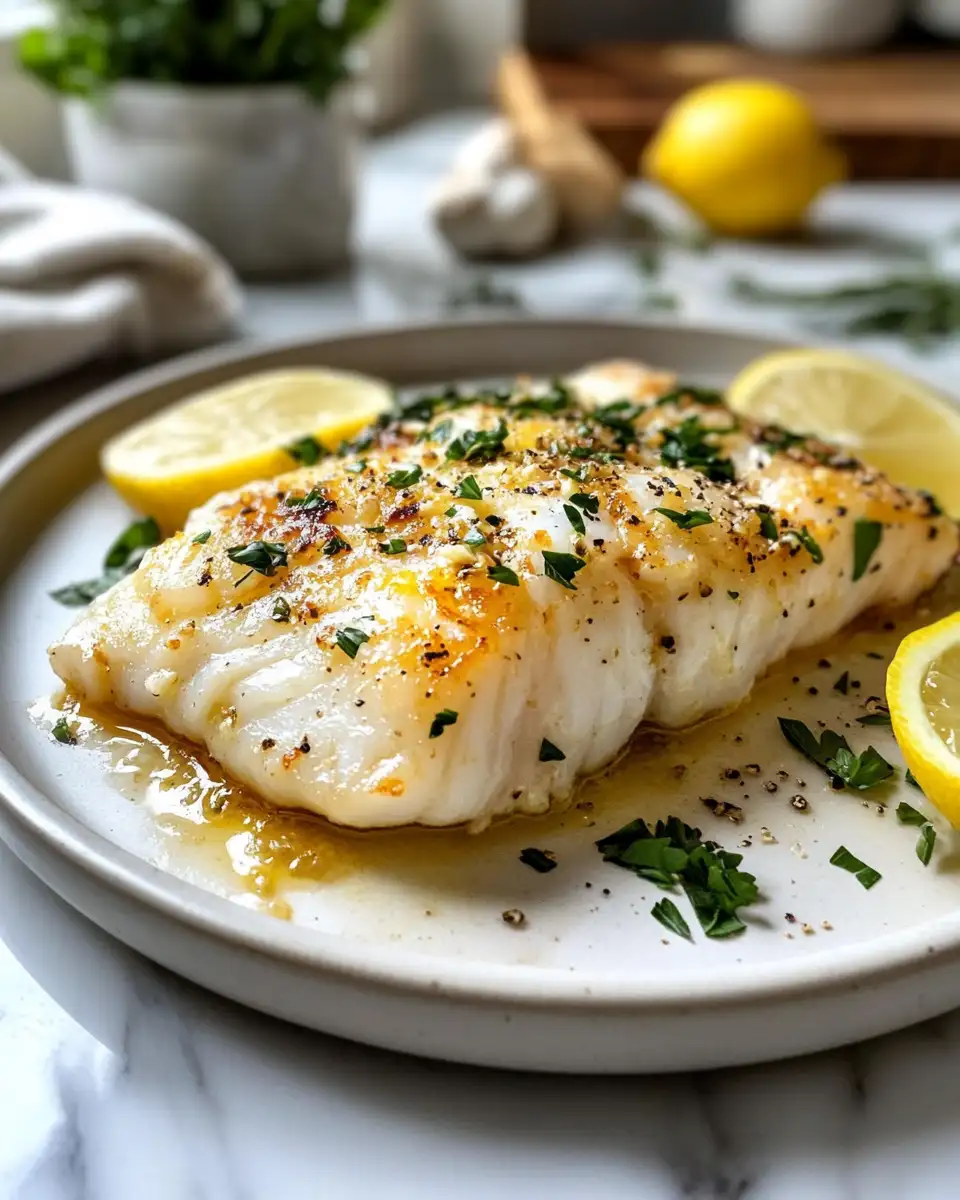 Final dish - Zesty Baked Cod with Lemon and Garlic: A Flavorful Twist on a Classic Dish