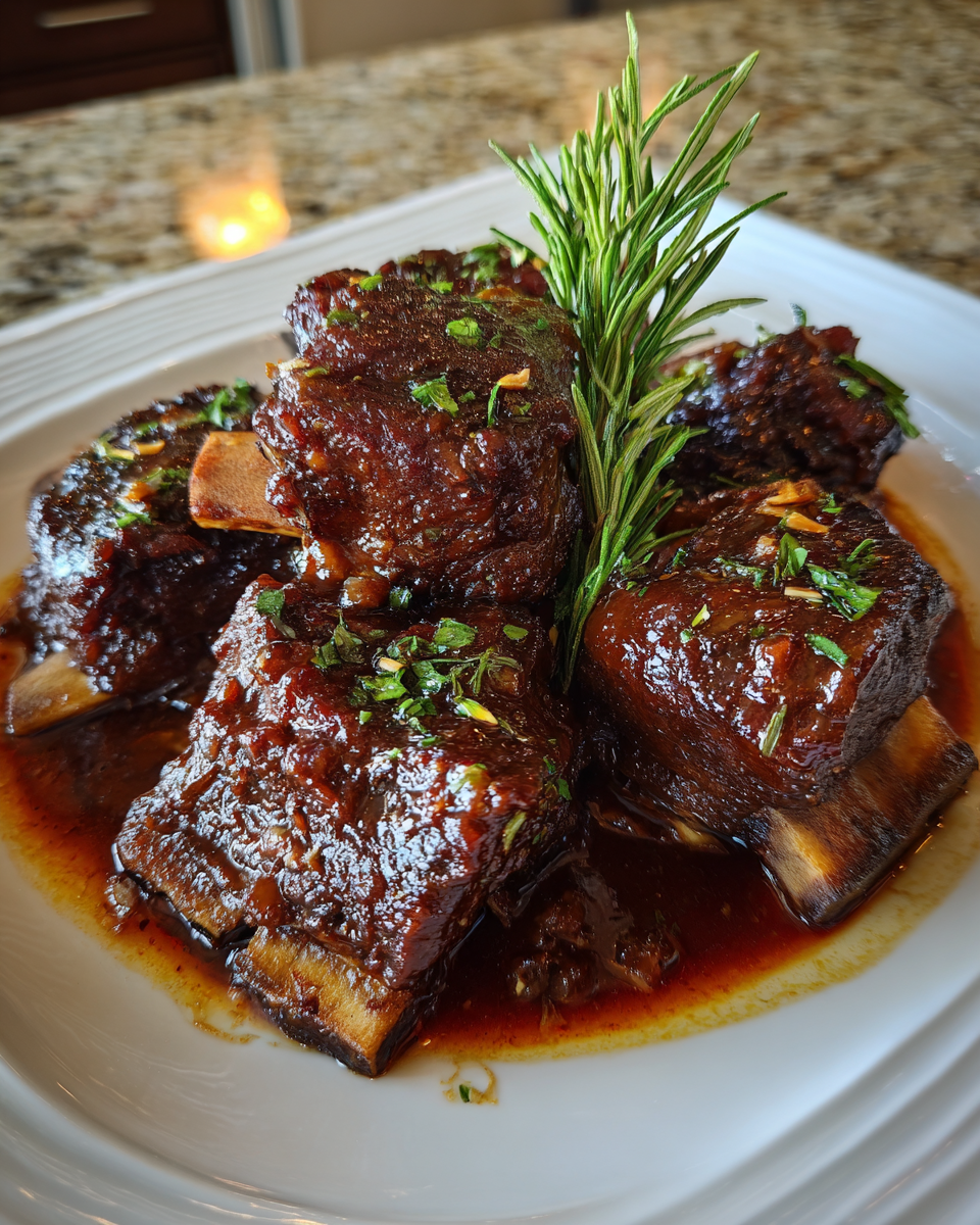Final dish - Melt-in-Your-Mouth Braised Short Ribs with Rich Red Wine Sauce