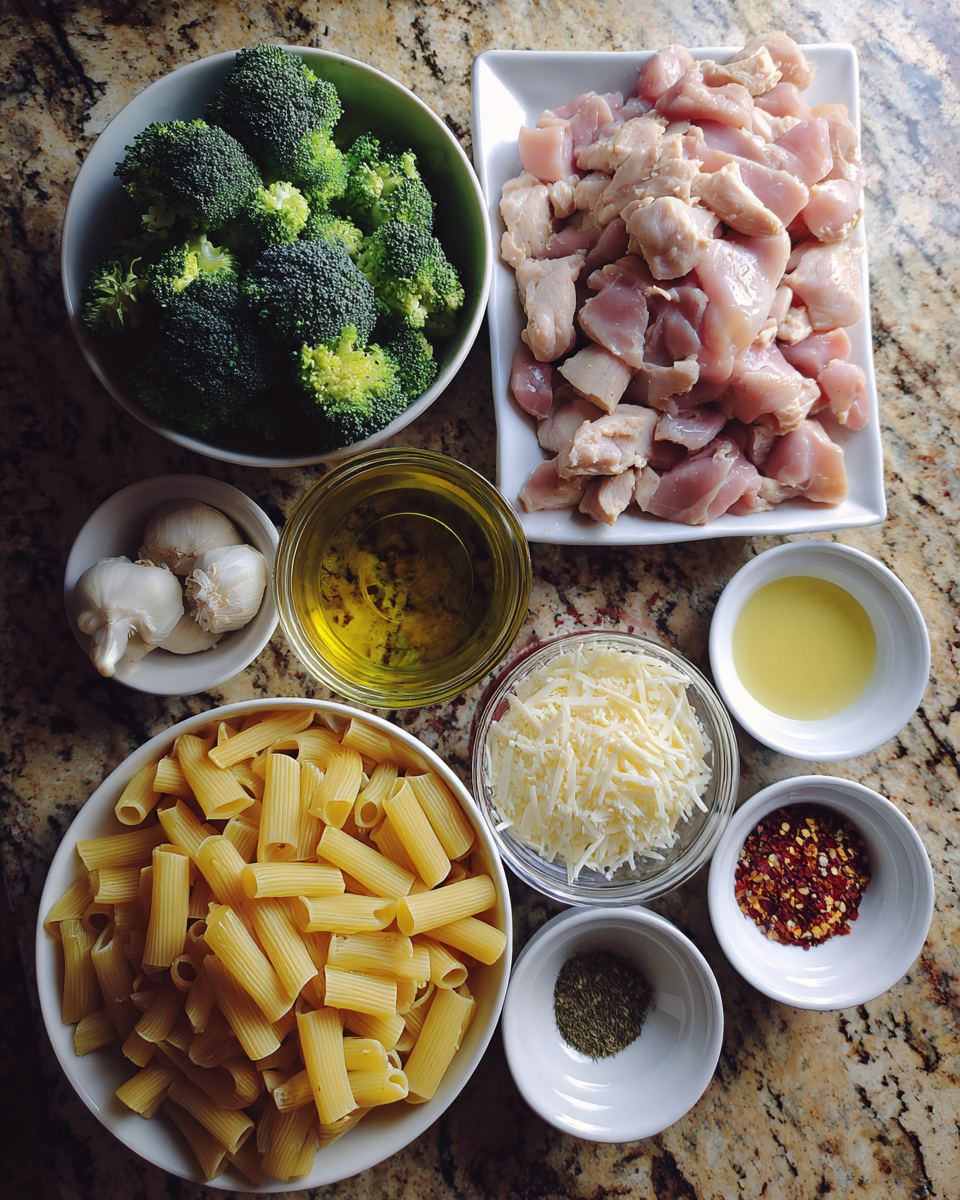 Ingredients for Savor the Flavor: Irresistible Broccoli and Chicken Penne Delight