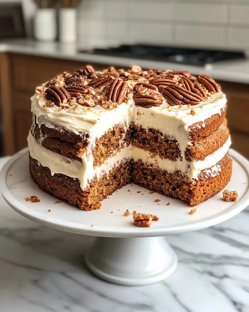 Final dish - Indulge in Bliss with the Ultimate Caramel Pecan Carrot Heaven Cake