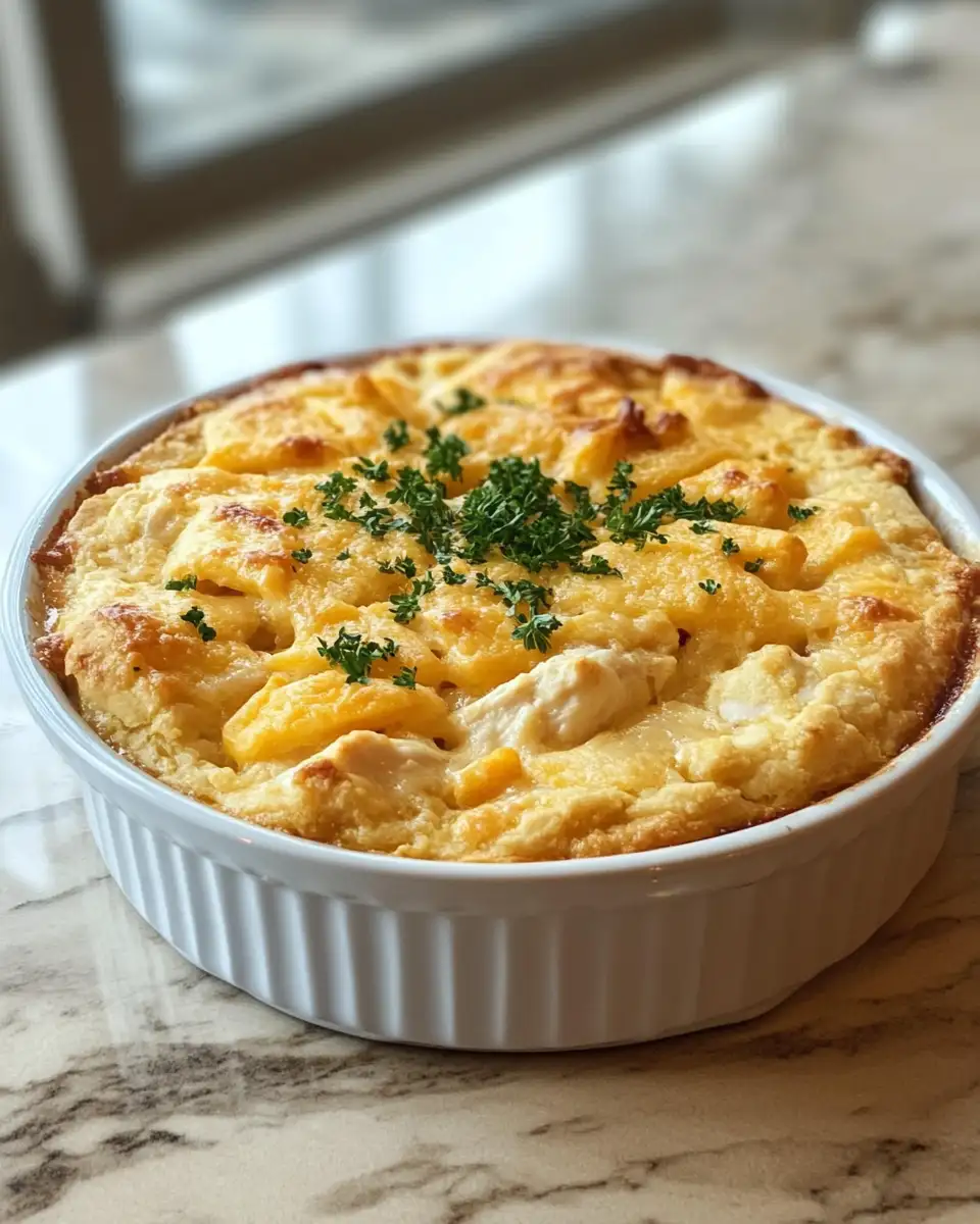 Final dish - Ultimate Comfort: Cheddar Bay Chicken Cobbler Delight