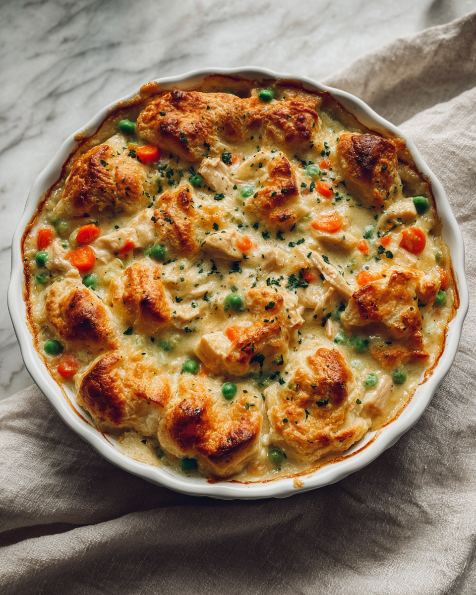 Final dish - Comfort in a Dish: Irresistible Chicken Pot Pie Casserole Delight