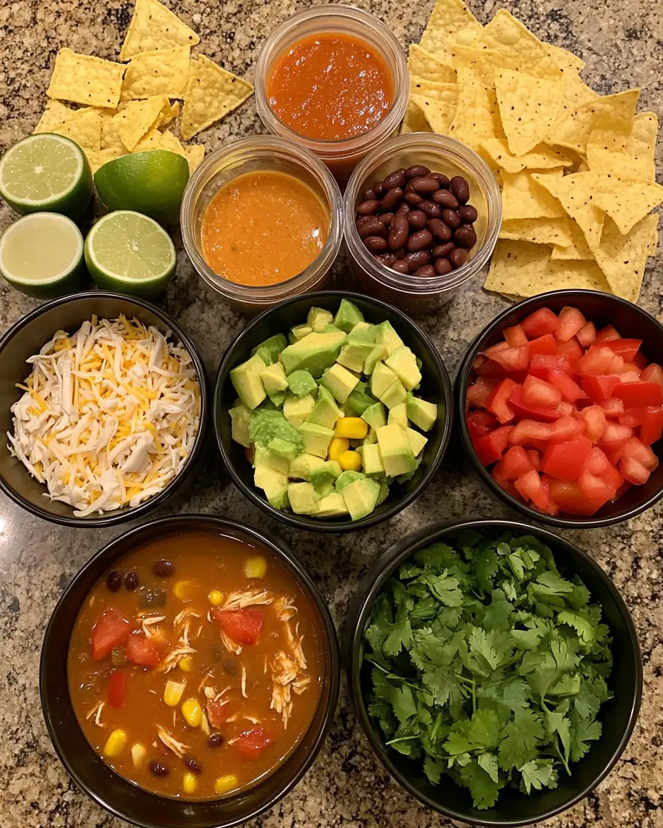 Ingredients for Savor the Comfort: Creamy Chicken Enchilada Soup Delight