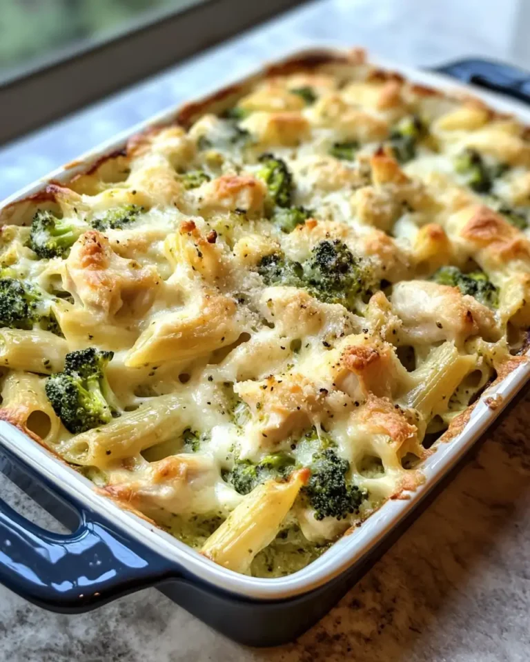 Irresistibly Creamy Pesto Chicken and Broccoli Pasta Bake Delight - Featured Image