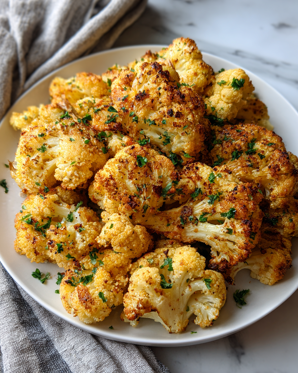 Final dish - The Ultimate Guide to Crispy Baked Cauliflower That Will Blow Your Mind