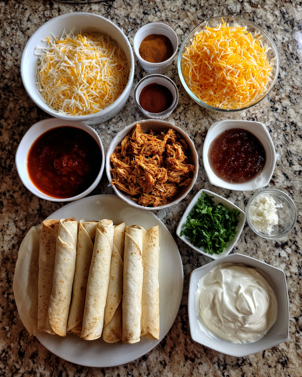 Ingredients for Crispy Chicken Taquitos: A Flavor Explosion You Can't Resist