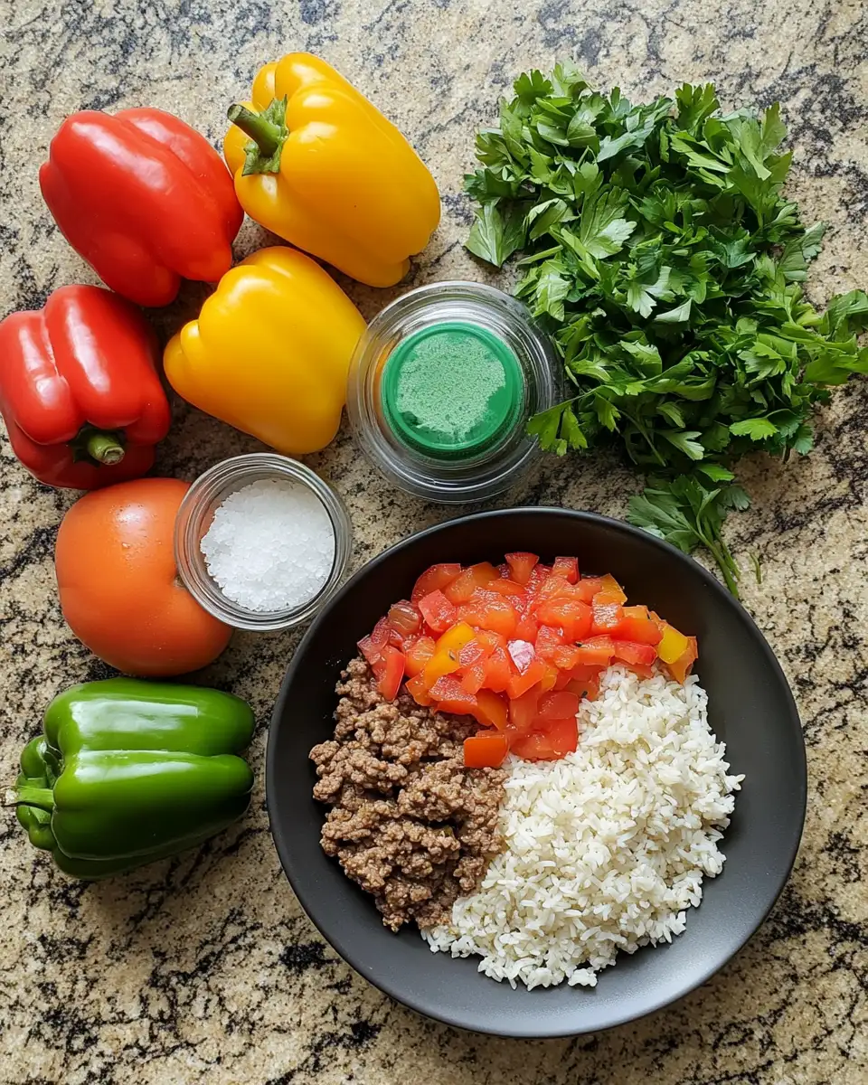 Ingredients for Savor the Simplicity: Easy Stuffed Pepper Soup for Cozy Nights