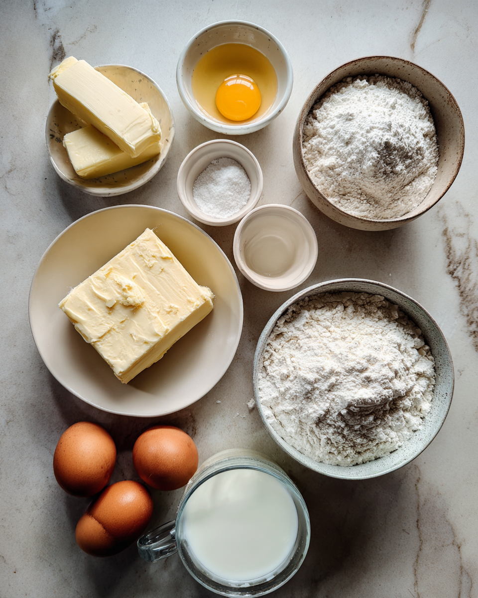 Ingredients for Irresistible French Butter Cake Recipe That Will Melt Your Heart