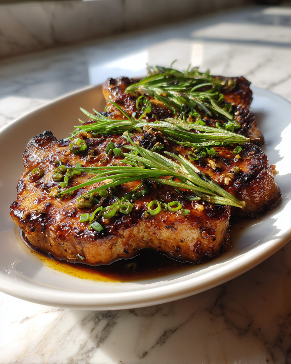 Final dish - Sweet and Savory Delight: Honey Garlic Pork Chops That Will Steal the Show