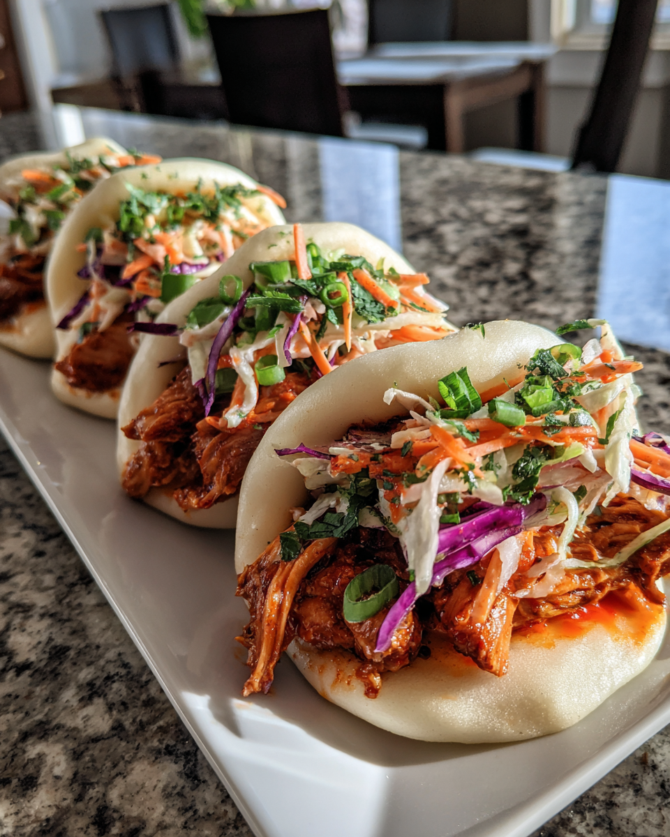 Final dish - Savor the Fusion: Irresistible Korean Chicken Bao Buns to Try Tonight