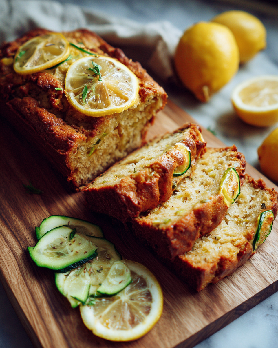 Final dish - Luscious Lemon Zucchini Bread: A Zesty Twist on a Classic Favorite