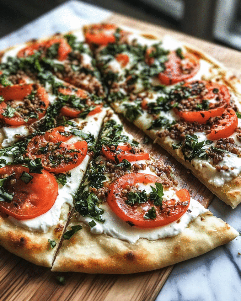 Savor the Flavors: Mediterranean Flatbread Pizza Delight - Featured Image