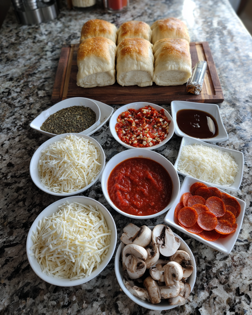 Ingredients for Irresistibly Delicious Mini Deep Dish Crescent Roll Pizzas You Need to Try