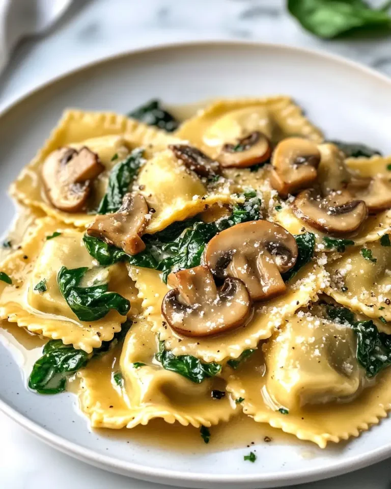 Mouthwatering Mushroom Ravioli with Spinach: A Delicious Twist on Italian Comfort Food - Featured Image