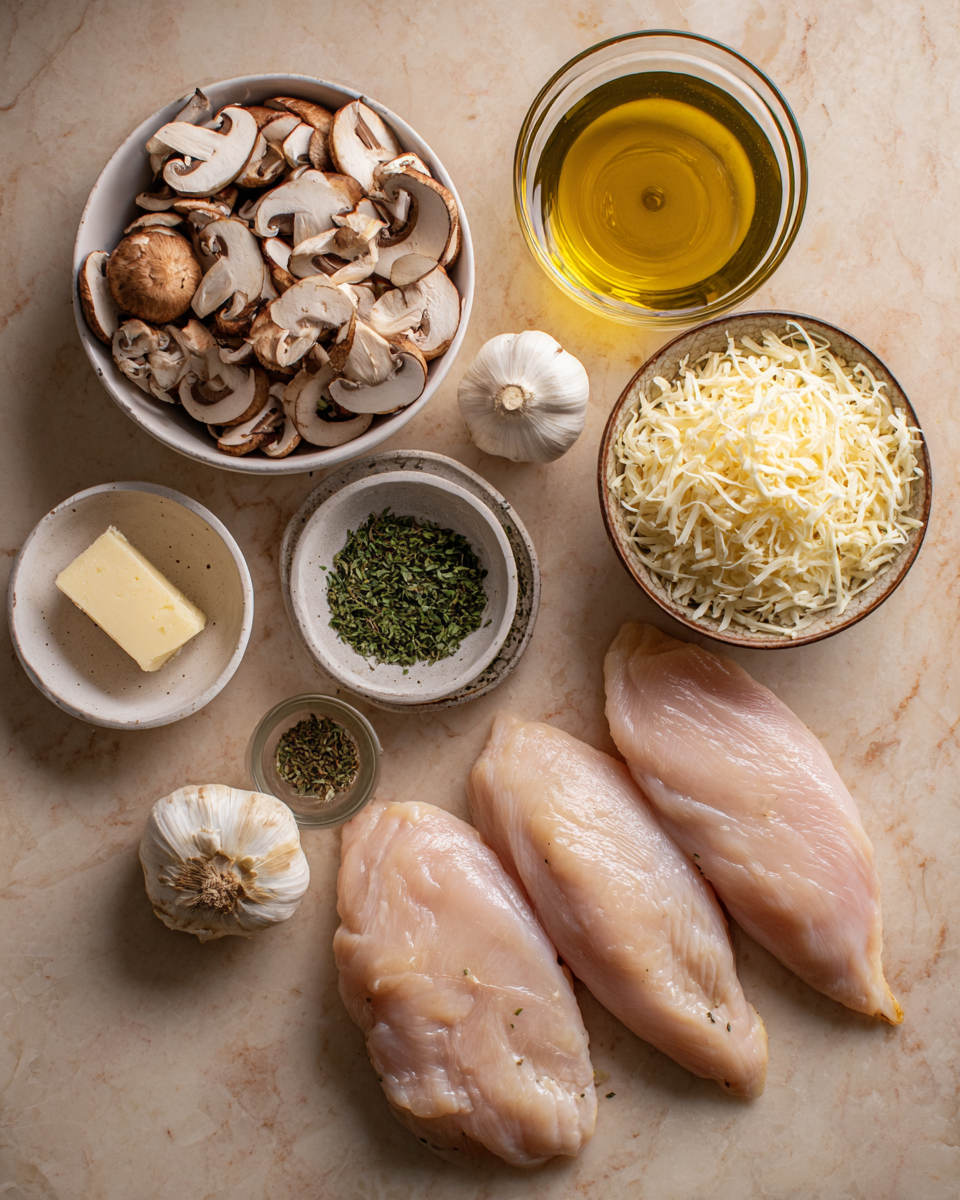 Ingredients for Irresistible Mushroom Stuffed Chicken Breast Recipe You Have to Try