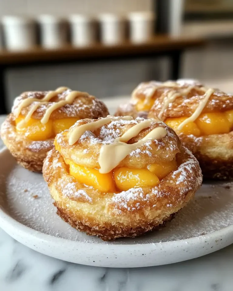Irresistible Peach Pie Cruffins: A Sweet Fusion of Flavors - Featured Image