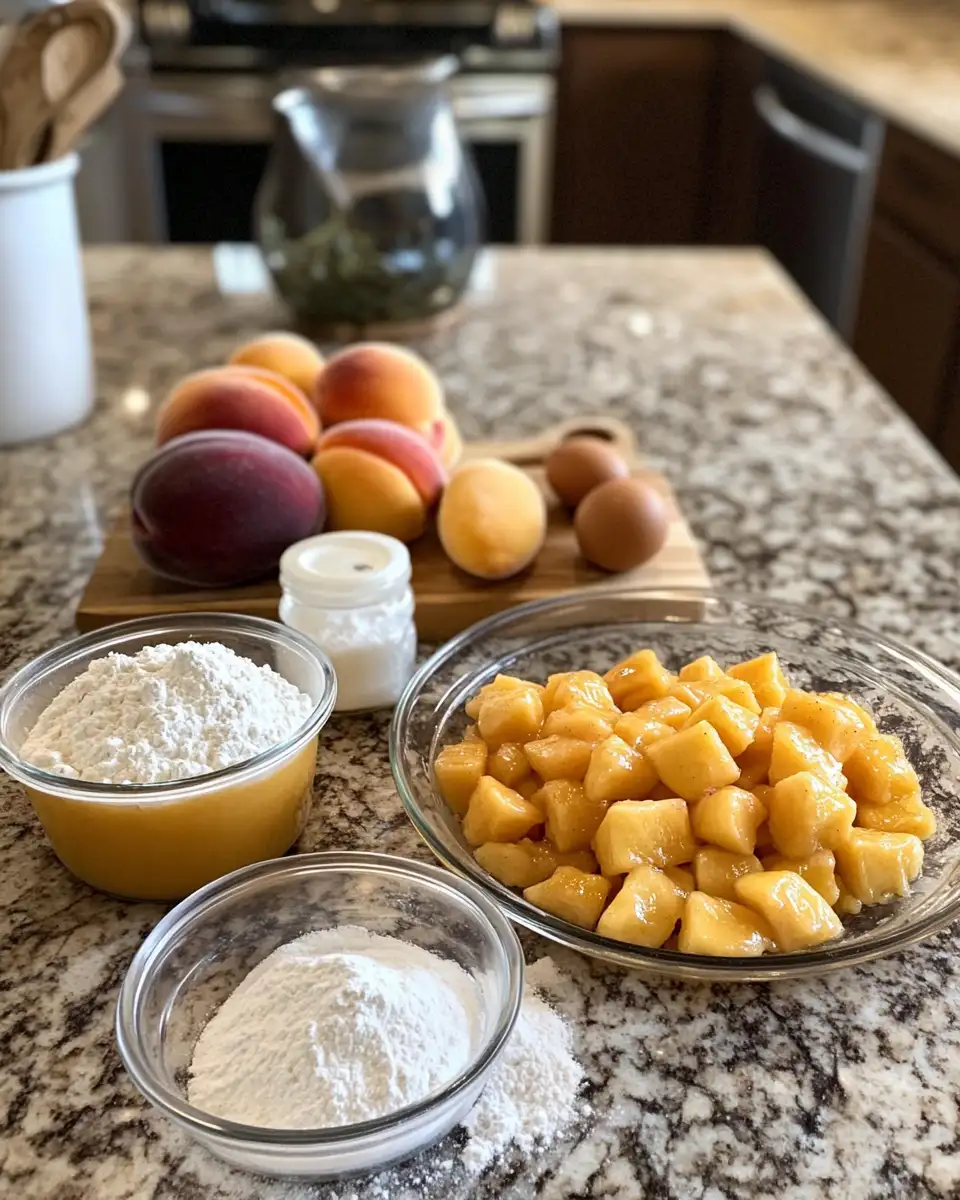 Ingredients for Irresistible Peach Pie Cruffins: A Sweet Fusion of Flavors