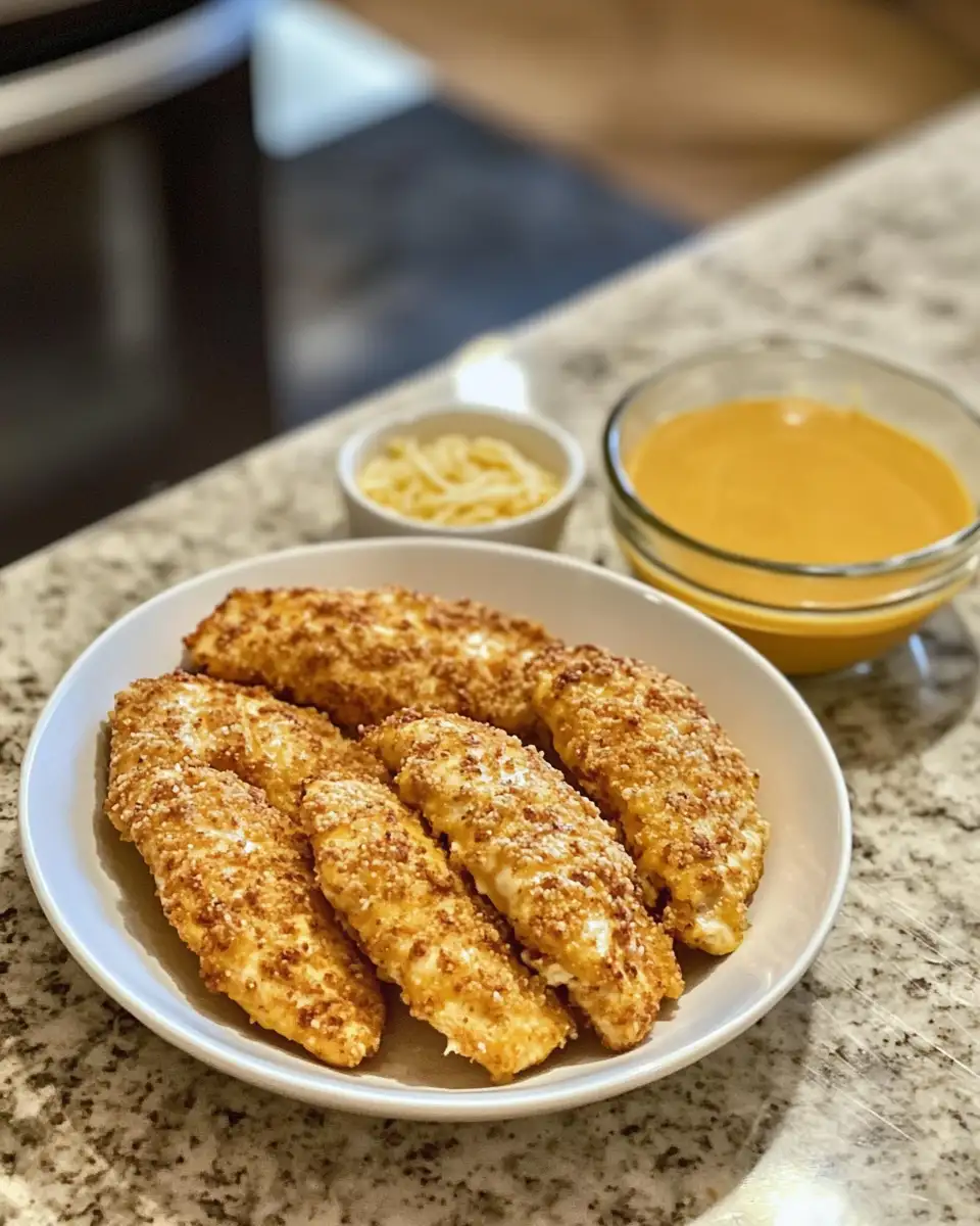 Ingredients for Crispy Pretzel Chicken with Irresistible Mustard-Cheddar Sauce