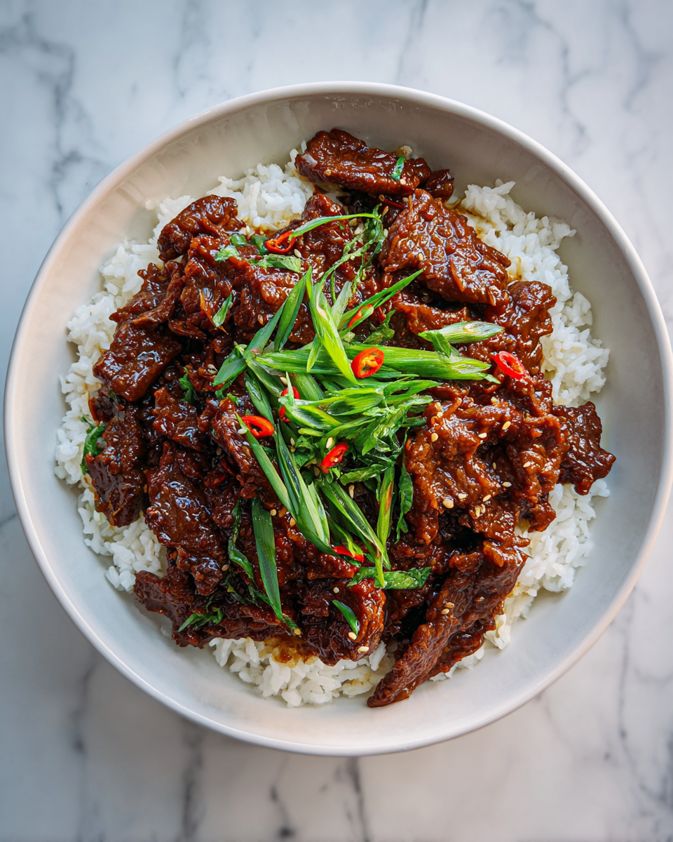 Final dish - Melt-in-Your-Mouth Slow Cooker Korean Beef Recipe You Need to Try
