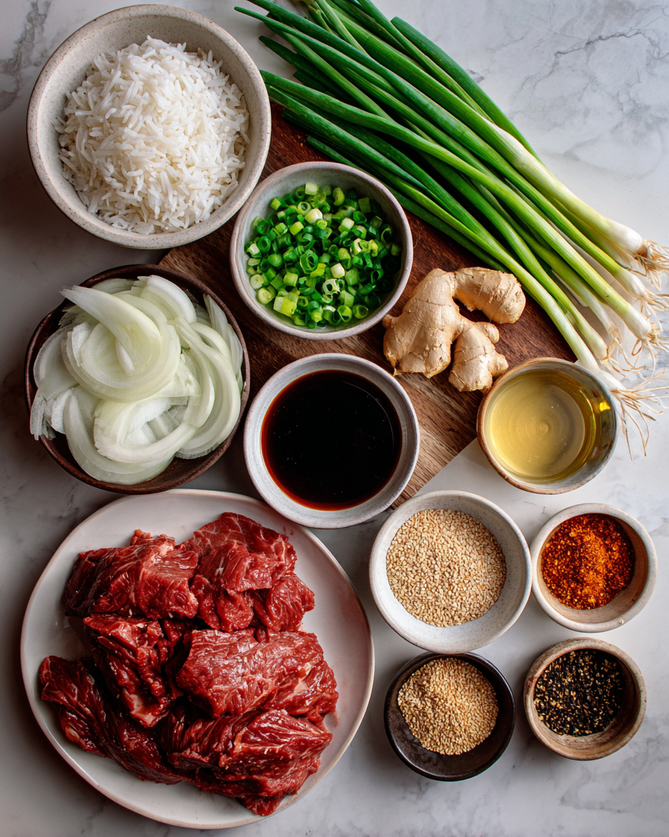 Ingredients for Melt-in-Your-Mouth Slow Cooker Korean Beef Recipe You Need to Try