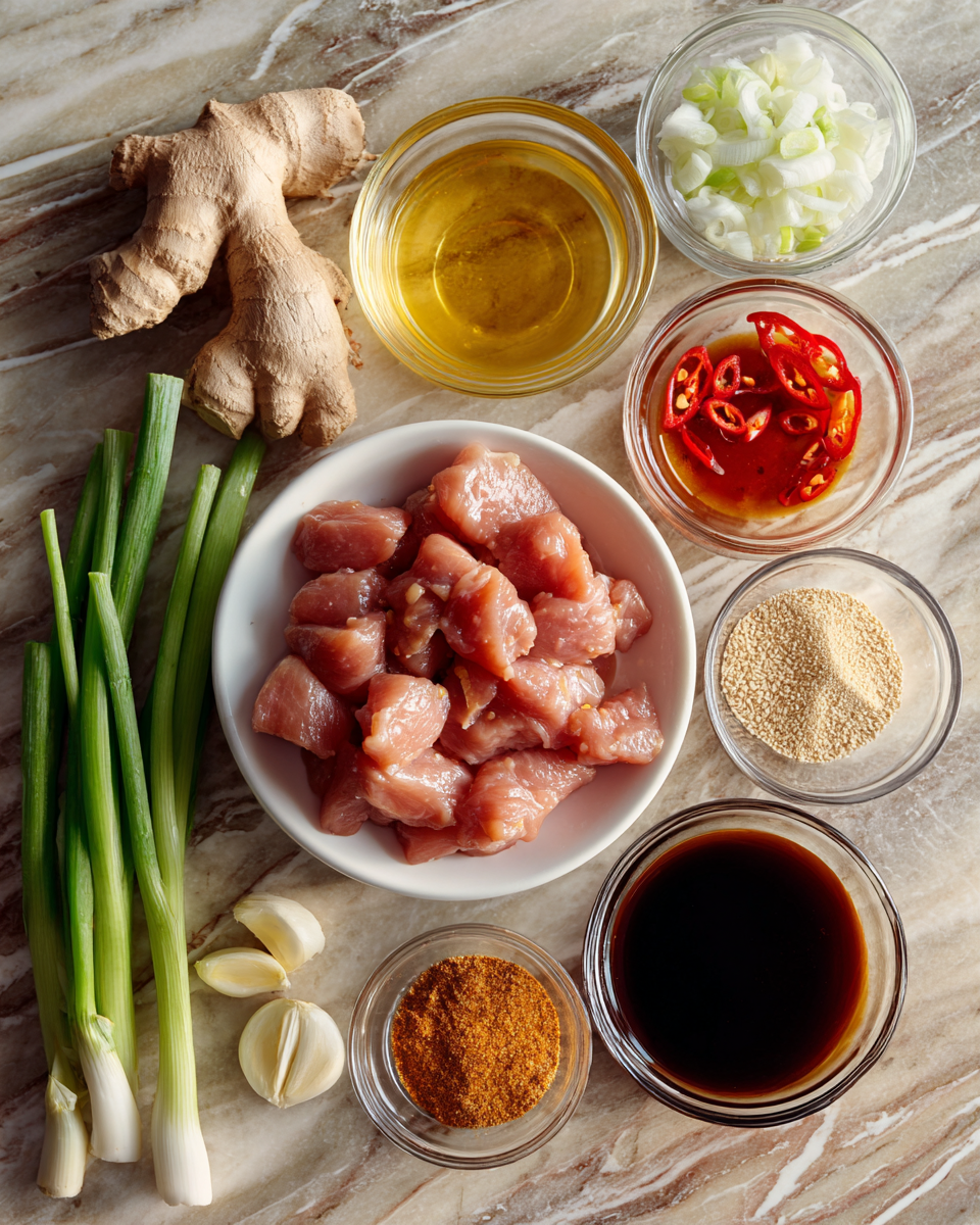 Ingredients for Ignite Your Taste Buds with Spicy Dragon Chicken
