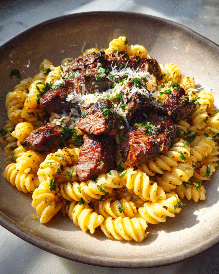 Savor the Flavor of Steak Bites and Creamy Parmesan Pasta - Featured Image