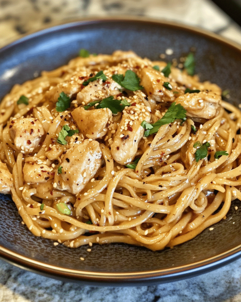 Irresistibly Delicious Sticky Garlic Chicken Noodles That Will Make Your Taste Buds Dance - Featured Image