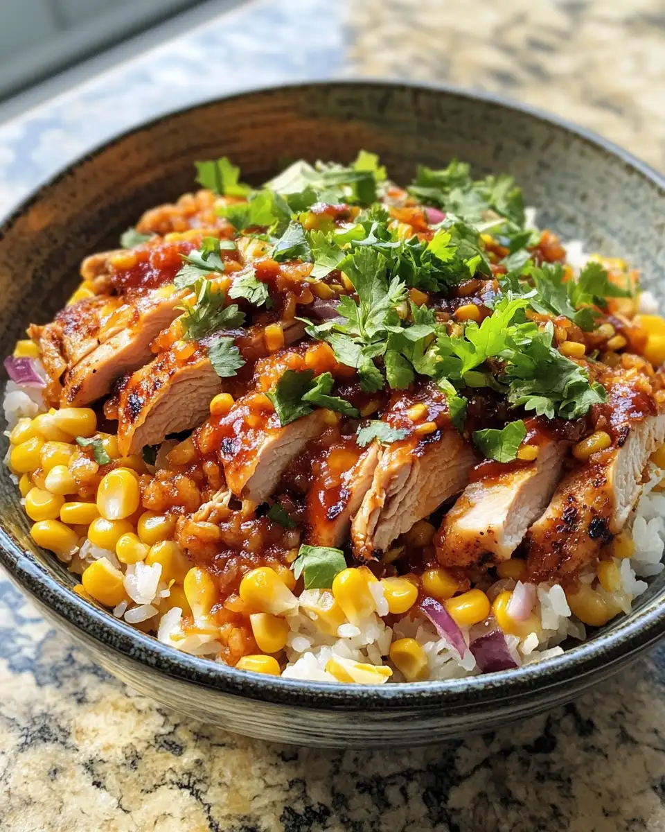 Final dish - Savor the Flavor: Street Corn Chicken Rice Bowl Delight