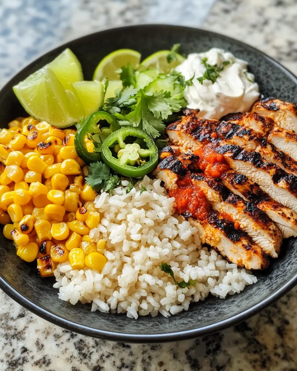 Ingredients for Savor the Flavor: Street Corn Chicken Rice Bowl Delight