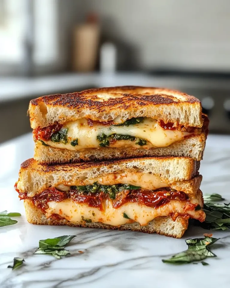 Melted Magic: Sun-Dried Tomato Pesto Grilled Cheese Bliss - Featured Image