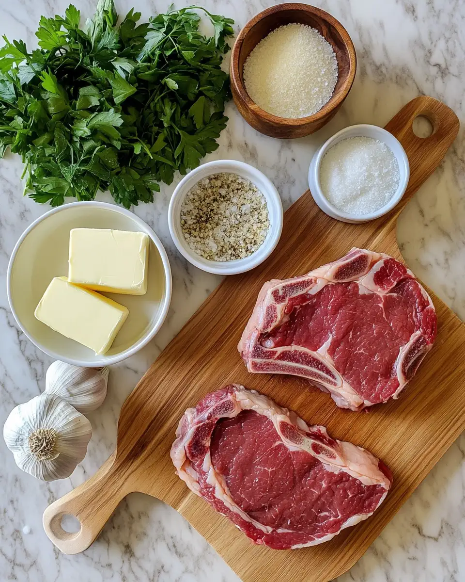 Ingredients for Savor the Flavor: Tender Steak with Rich Garlic Cream Sauce