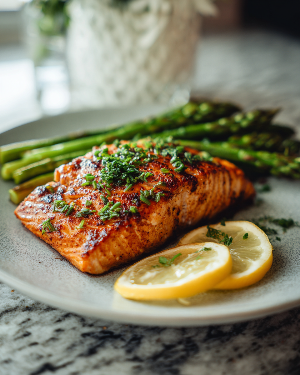 Final dish - Irresistible Baked Cajun Salmon Recipe That Will Spice Up Your Dinner