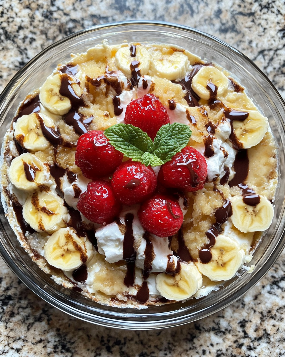 Final dish - Irresistible Banana Split Dump Cake Recipe You Have to Try