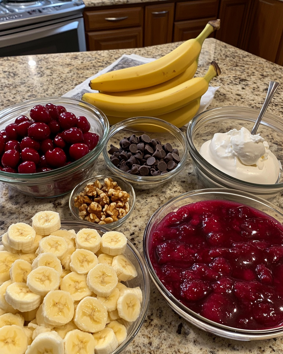 Ingredients for Irresistible Banana Split Dump Cake Recipe You Have to Try