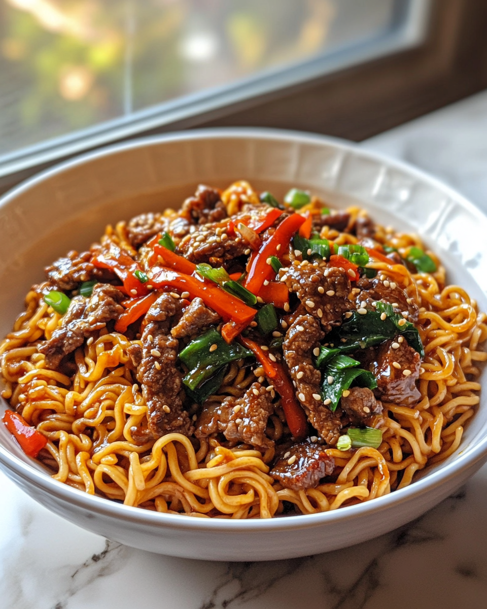 Final dish - Savory Beef Teriyaki Noodles That Will Satisfy Your Cravings