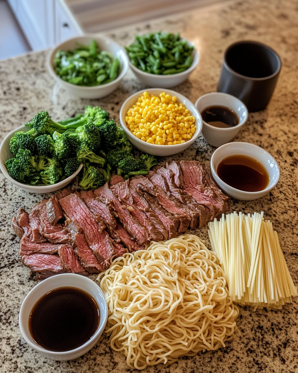 Ingredients for Savory Beef Teriyaki Noodles That Will Satisfy Your Cravings