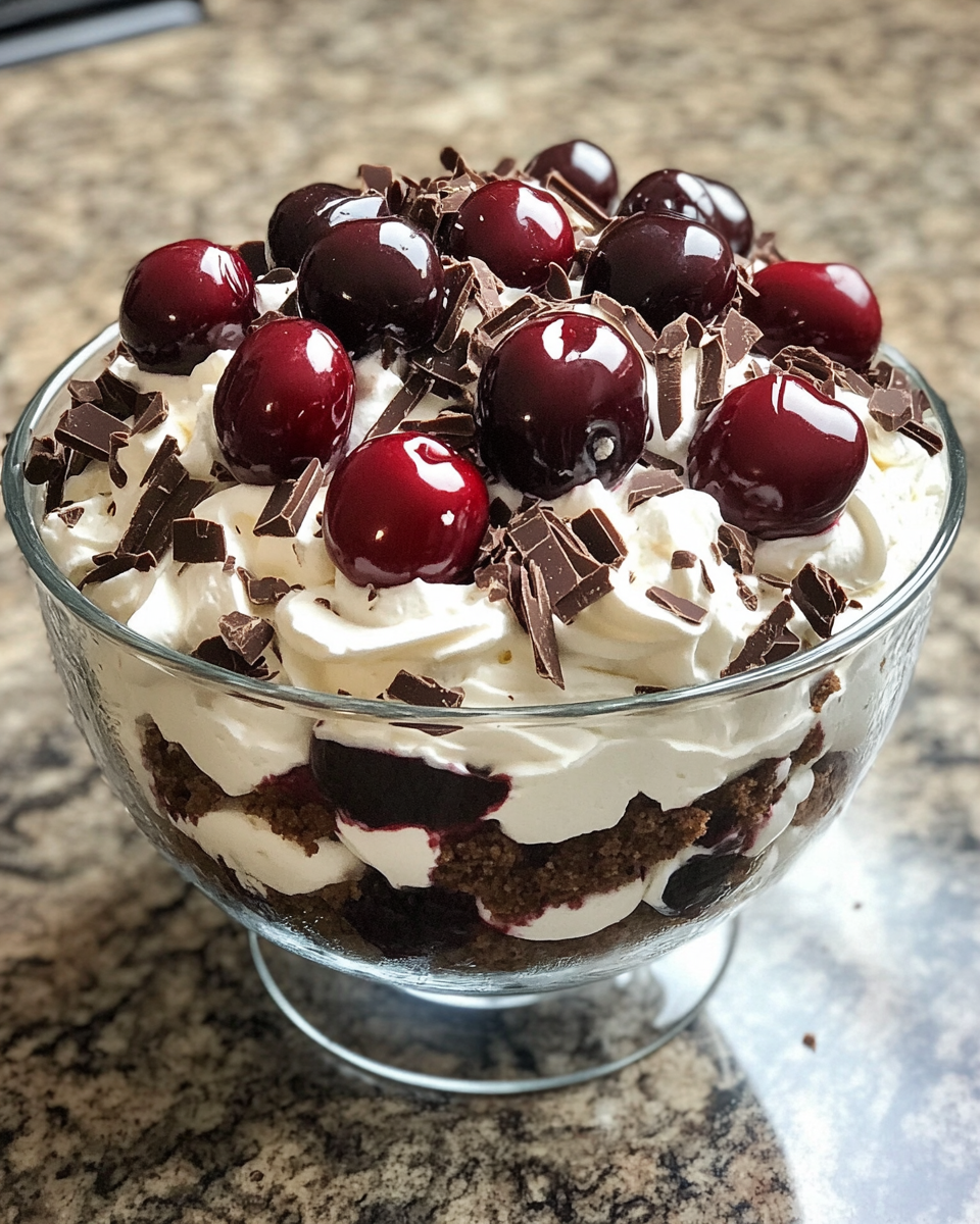 Ingredients for Decadent Black Forest Trifle for Christmas Delight