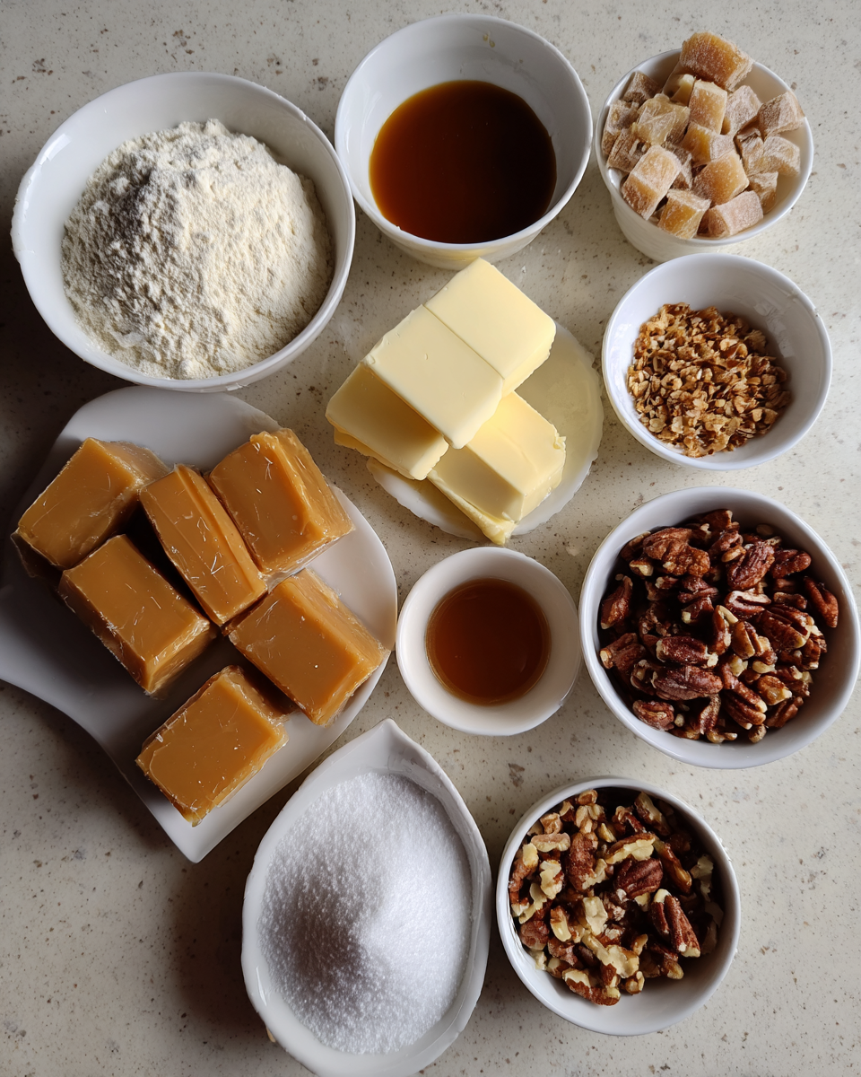 Ingredients for Irresistible Caramel Crunch Bars That Will Satisfy Your Sweet Tooth