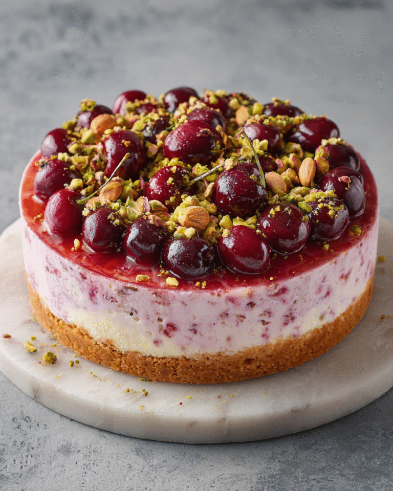 Decadent Cherry Pistachio Cheesecake Recipe You Have to Try - Featured Image