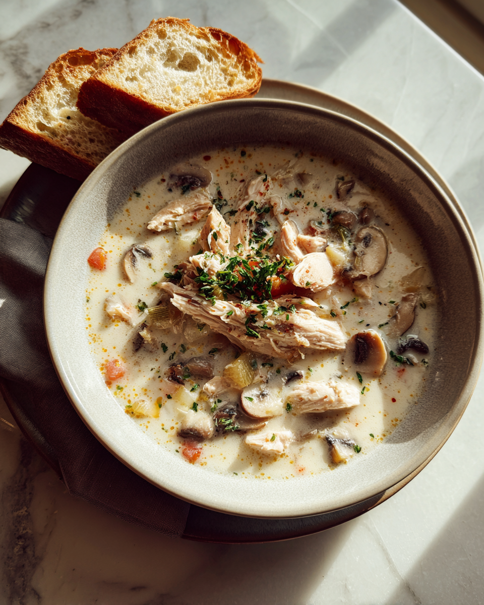 Final dish - Ultimate Clean Chicken Mushroom Soup Recipe for Comfort and Health