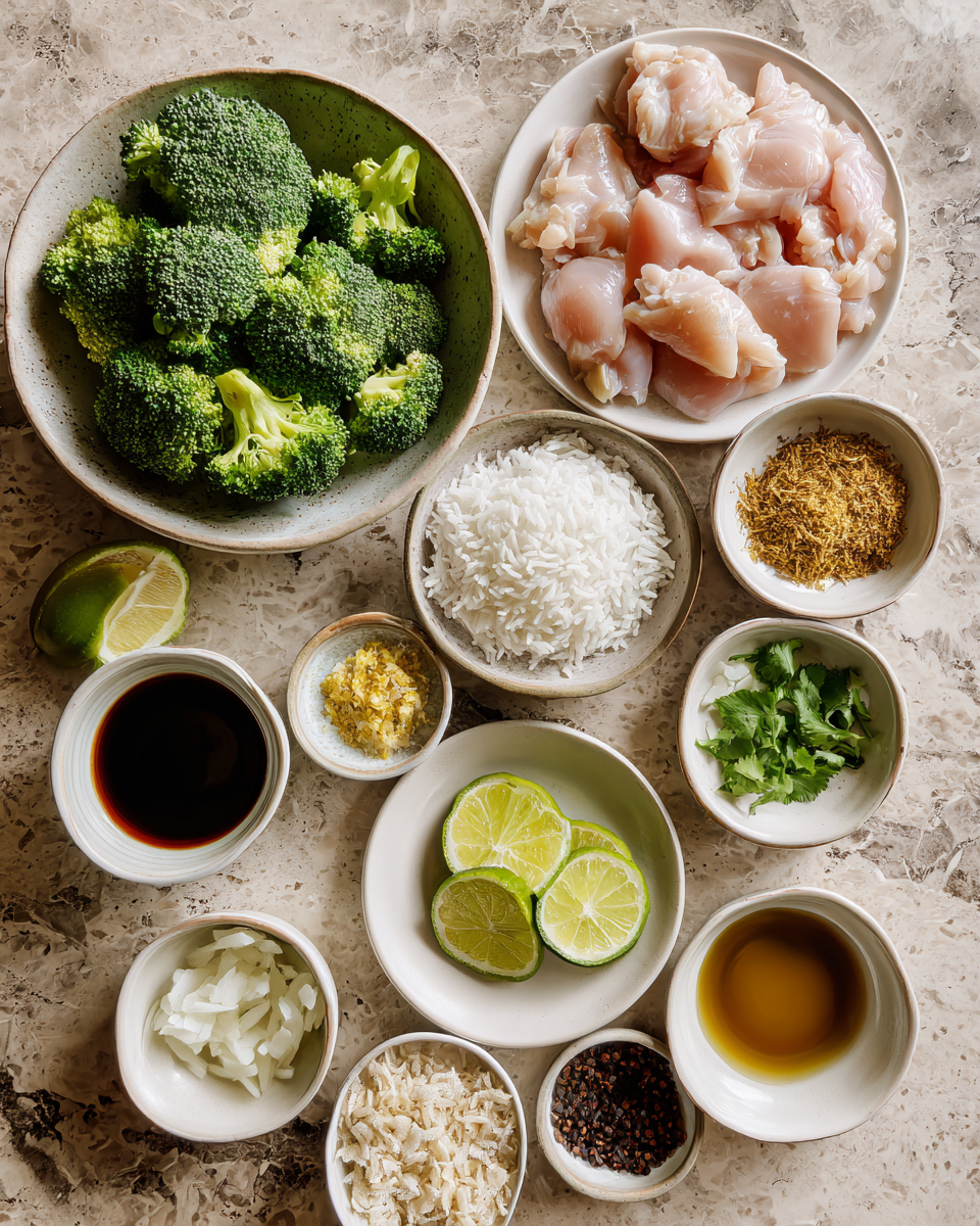 Ingredients for Tropical Delight Coconut Chicken Rice Bowl Recipe You Need to Try