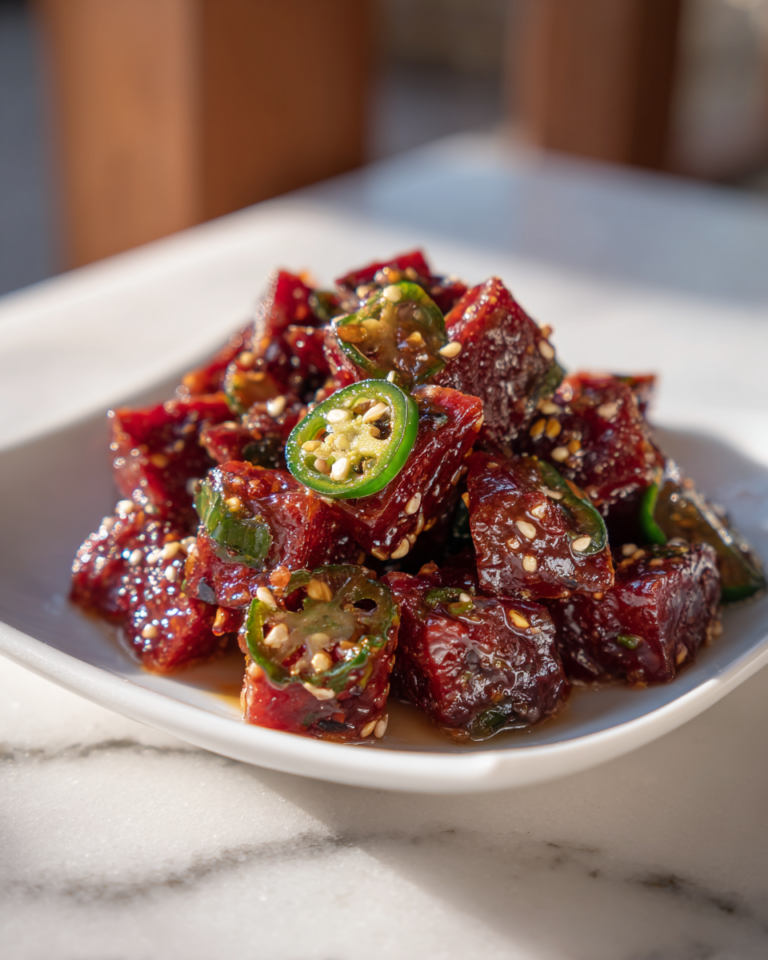 Sweet Heat Sensation Cranberry Jalapeño Cowboy Candy Recipe - Featured Image