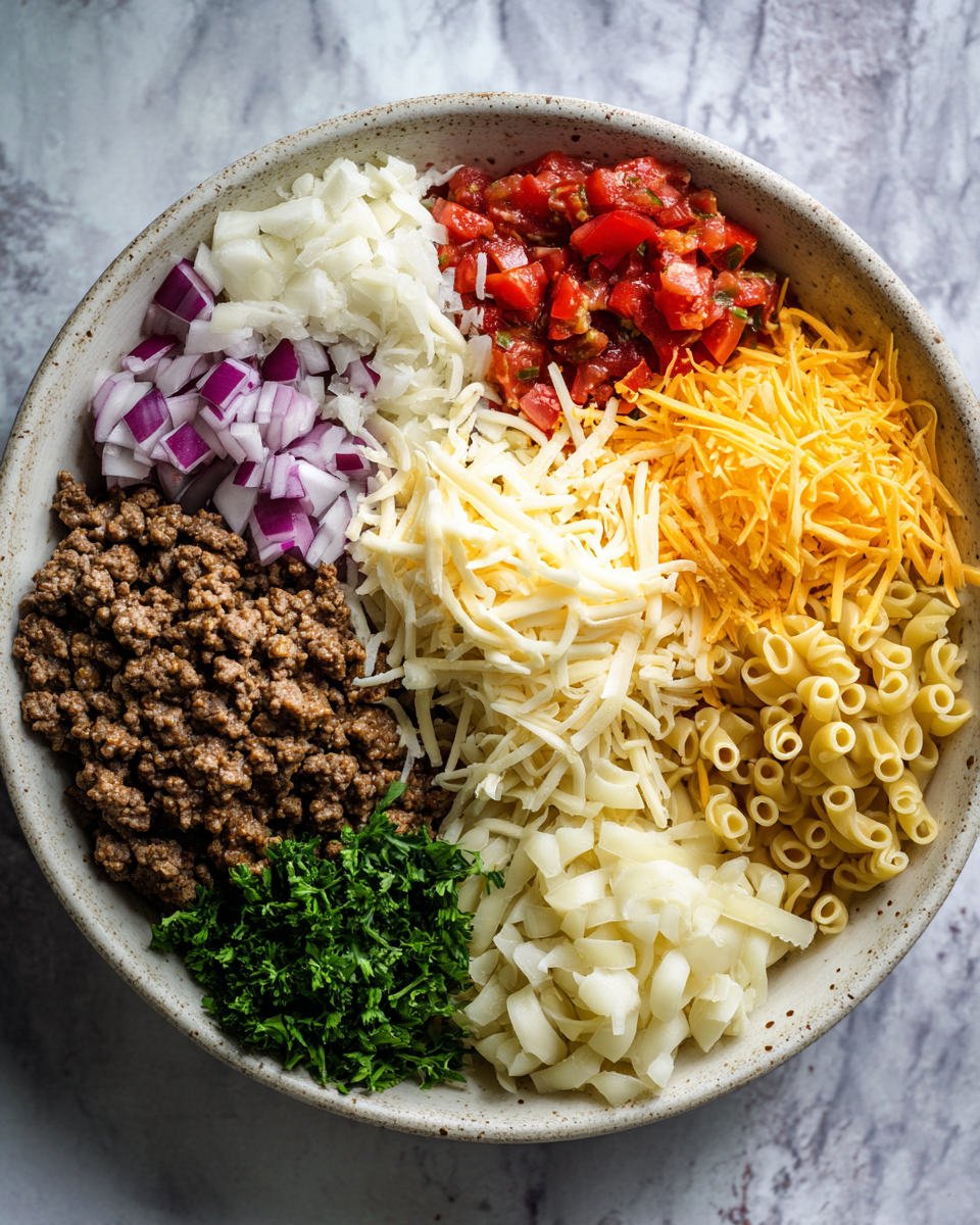 Ingredients for Creamy Rotel Pasta with Ground Beef That Will Make Your Taste Buds Dance