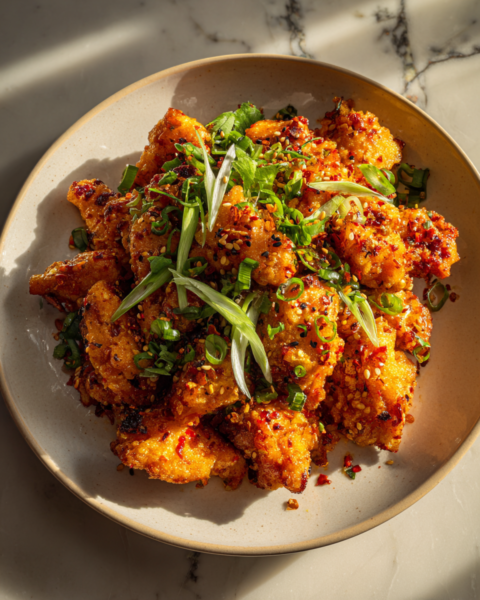 Final dish - Irresistibly Crispy Bang Bang Chicken Recipe You Need to Try