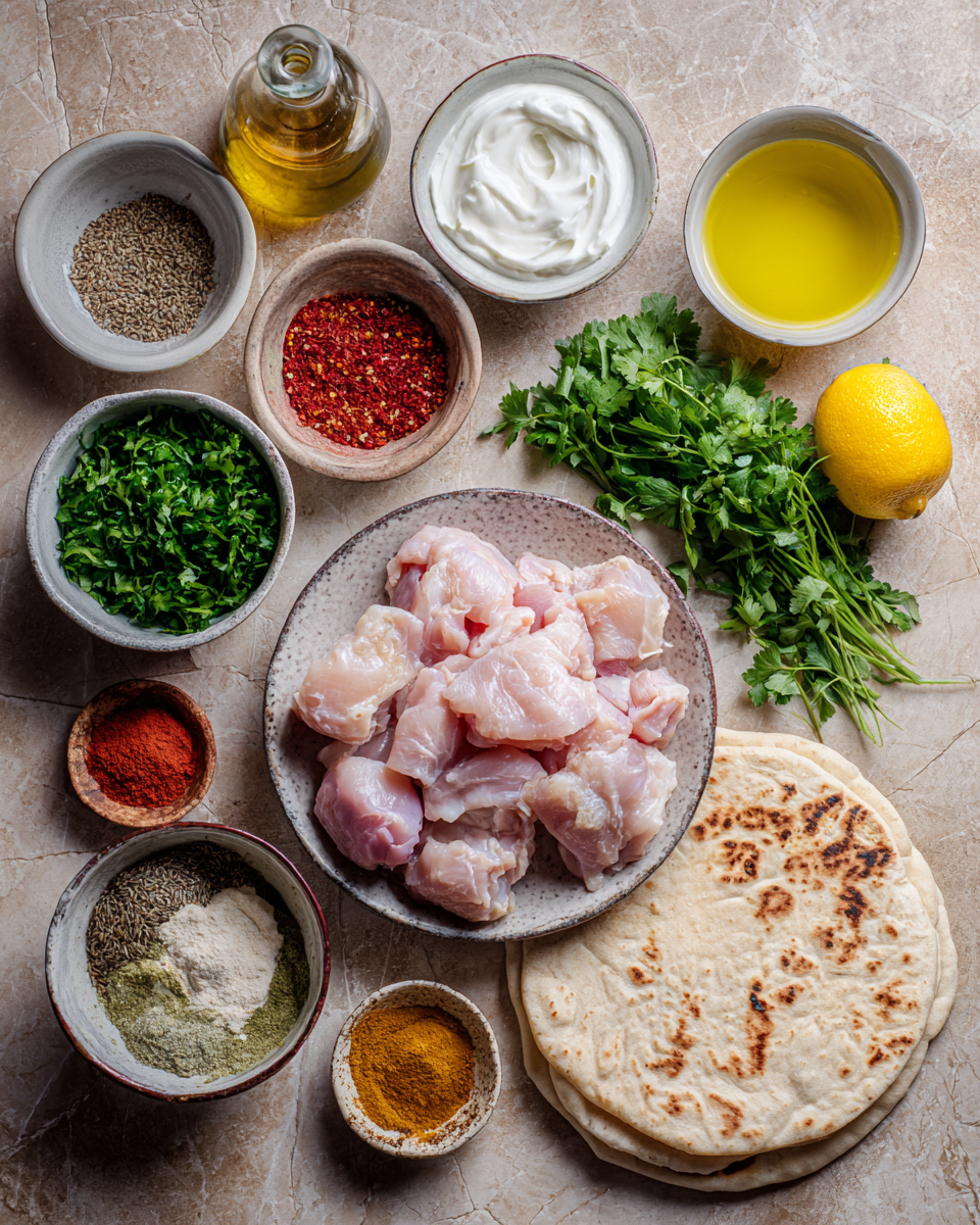 Ingredients for The Ultimate Garlic Chicken Shawarma Recipe You Need to Try